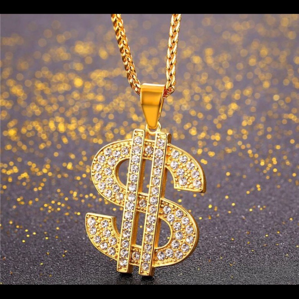 New arrival. Dollar sign  pendant necklace